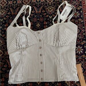 REFORMATION STRIPED TANK